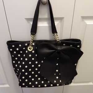 Large Betsey Johnson handbag with insert